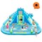 Costway Inflatable Water Slide, Blowup Water Park with Dual Slides & 584W Blower